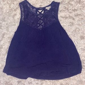Women’s navy tank top